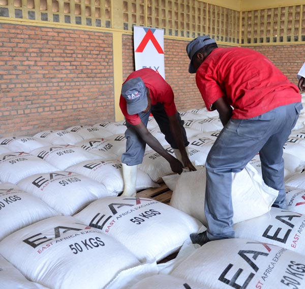 Agriculture commodities stored in EAX wharehouses